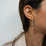 Personalized Long Chain Earrings With Stylish – Everyday Gifts — 1