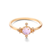 Temperament Natural Amethyst Ring Girl – Gifts for Kids — 2