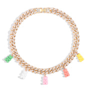 Colorful Clear Zircon Gummy Bears Pendant – Jewelry Gift Ideas — 13