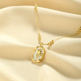 Simple Rose White Shell Pendant Necklace – Jewelry Gift Ideas — 3