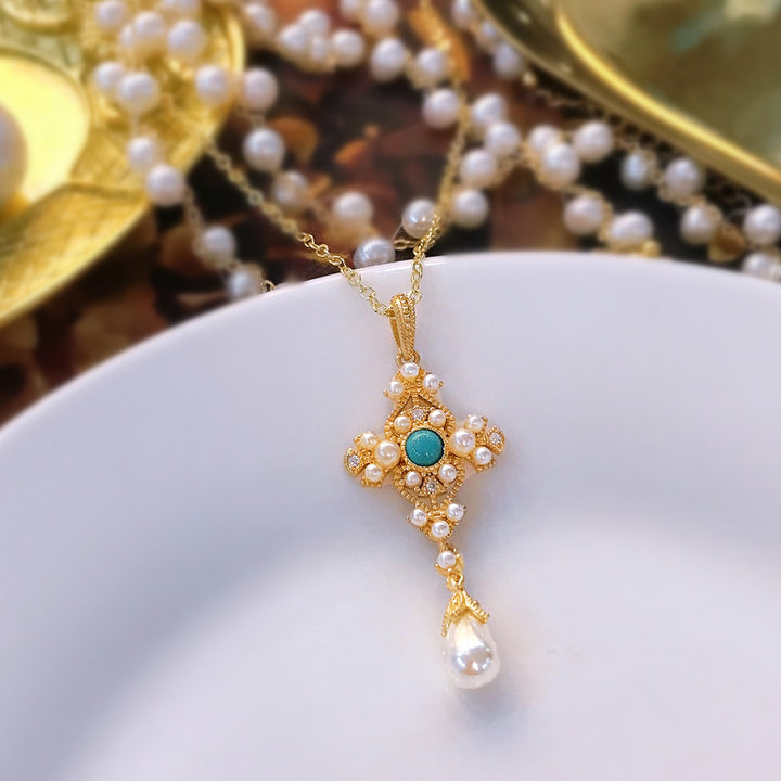 Italian Brati Craft Light Luxury Cross Pearl – Jewelry Gift Ideas — 1