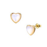 Simple Heart Shaped Pearl Earrings – Small Gift Ideas — 2