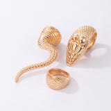 Men's And Women's Trend Alloy Snake Combination Ring – Gifts for Her — 4