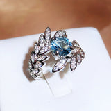 Super Peacock Feather Ring Female Opening – Gifts for Her — 4