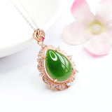 Natural Hetian Jade Pendant Jasper Water Drop – Jewelry Gift Ideas — 1
