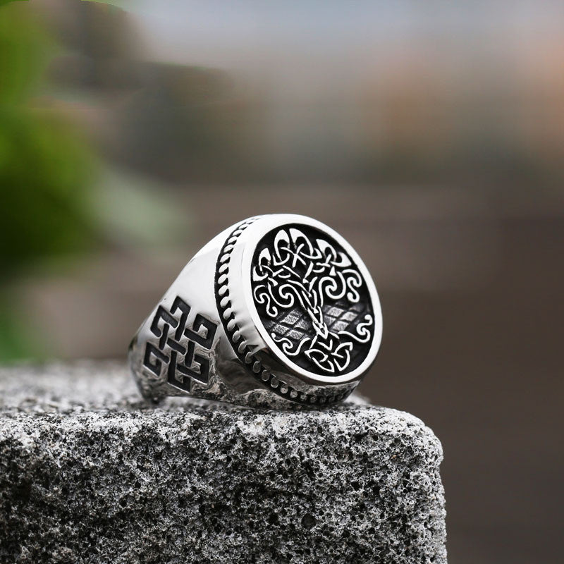 European And American Men's Titanium Steel Ring – Gifts for Him — 1