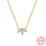 Women's Collarbone Necklace With Colored Diamonds – Jewelry Gift Ideas — 7
