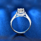Women's Moissanite Sterling Silver Ring With Four – Gifts for Her — 5