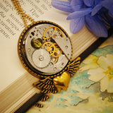 Hollow Steampunk Vintage Necklace Brooch Dual – Jewelry Gift Ideas — 2