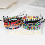 Iridescent Boho Bracelet Original Handmade Cotton – Jewelry Gift Ideas — 3