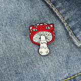 Mini Red Mushroom Brooch Alloy Paint Frog Pin – Jewelry Gift Ideas — 8