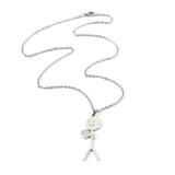 Funny Design Sense Basketball Little Man Necklace – Jewelry Gift Ideas — 3