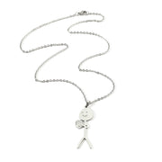 Funny Design Sense Basketball Little Man Necklace – Jewelry Gift Ideas — 3