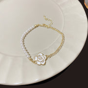 Retro Hong Kong Style Camellia Pearl Bracelet Female – Stylish Gifts — 6