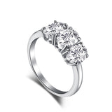 Sterling Silver Ring With Diamonds Simple Ladies – Practical Gifts — 16