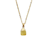 Cut Natural Necklace With Original Stone Pendant – Jewelry Gift Ideas — 7
