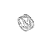 Irregular Design Double-layer Ring – Holiday Gift Ideas — 3