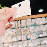 Women's Zircon Maple Leaf Tassel Earrings – Gifts for Her — 5