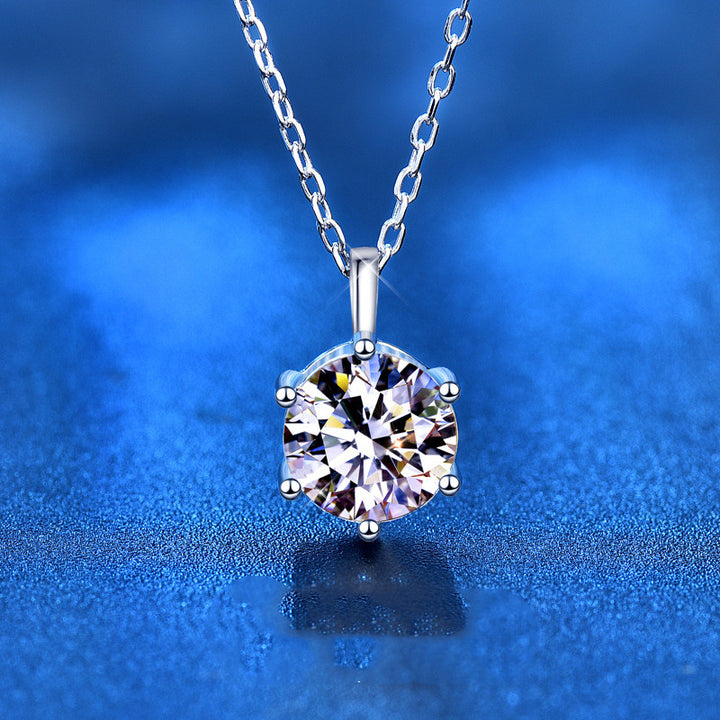 Moissan 925 Sterling Silver Necklace Female Wild – Jewelry Gift Ideas — 1