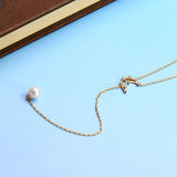 Natural Pearl Moon Tassel Necklace – Jewelry Gift Ideas — 2