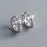 S925 Sterling Silver INS Minimalist Diamond Cross – Unique Gift Ideas — 6