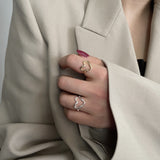 Sterling Silver Love Ring Personality Hollow Hong Kong – Stylish Gifts — 4