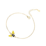Female Cute Cartoon Bee Bracelet Golden – Jewelry Gift Ideas — 4