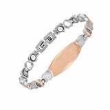 Titanium Steel Bracelet Magnet Heart Lettering – Jewelry Gift Ideas — 1