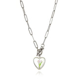 Necklace Female Niche Acrylic Sheet Love Peach – Jewelry Gift Ideas — 2