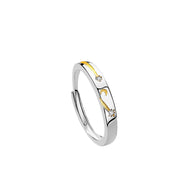 Sun Moon Stars Couple Ring 925 Silver Literary – Gifts for Couples — 2