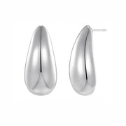 Metal Water Drop Earrings With A Sense Of Niche Luxury – Useful Gifts — 7