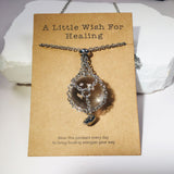 Natural Amethyst White Crystal Ball Pendant Love – Jewelry Gift Ideas — 15