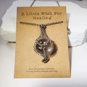 Natural Amethyst White Crystal Ball Pendant Love – Jewelry Gift Ideas — 15