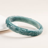 Natural Emerald Blue Water Positive Circle – Jewelry Gift Ideas — 5