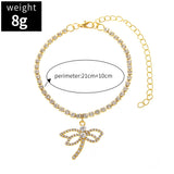 Novel Personality Dragonfly Rhinestone Chain Shiny – Everyday Gifts — 5