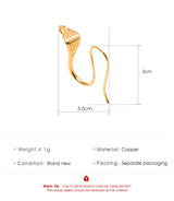 Exaggerated Metal Copper Plated Earring Single – Jewelry Gift Ideas — 4