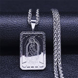 Retro Square Stainless Steel Gold Medal Necklace – Jewelry Gift Ideas — 13