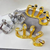 Over-the-top Metal Ring With Diamond-studded Handle – Meaningful Gifts — 3