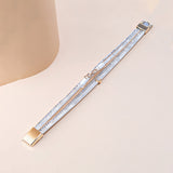 Women's Punk Style Multi-layer Diamond Leather – Stylish Gifts — 6