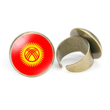 Asian National Flags Vintage Open Ring – Unique Gift Ideas — 3