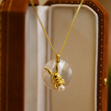 Pearl Rabbit Round Brand Necklace Sweet – Jewelry Gift Ideas — 4