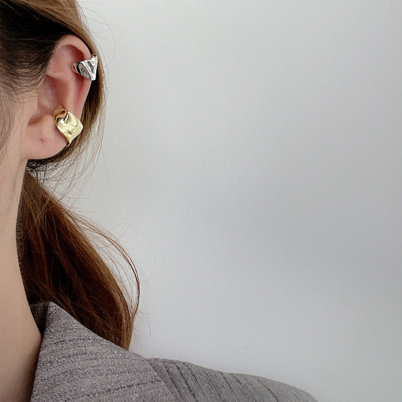 Sterling Silver Geometric Bump Ear Clip – Useful Gifts — 1