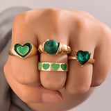 Fashion OL Pearl Ring Three Piece Set – Stylish Gifts — 3