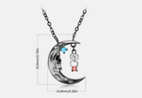 S925 Silver Black Gold Plated Spider Skull Moon – Jewelry Gift Ideas — 5