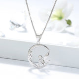 S925 Sterling Silver Necklace Angel Pendant – Jewelry Gift Ideas — 5