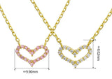 925 Sterling Silver Gold Plated Delicate Heart – Jewelry Gift Ideas — 2