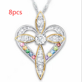 Fashion Love Heart Shaped Cross Pendant – Jewelry Gift Ideas — 3