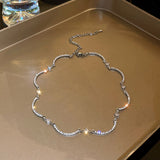 Diamond-inlaid Irregular Splice Necklace Cool – Jewelry Gift Ideas — 4