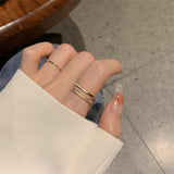 Women's Fritillaria Double Plain Ring – Gifts for Her — 4