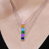 Women's Sterling Silver Zircon Necklace Versatile – Jewelry Gift Ideas — 1